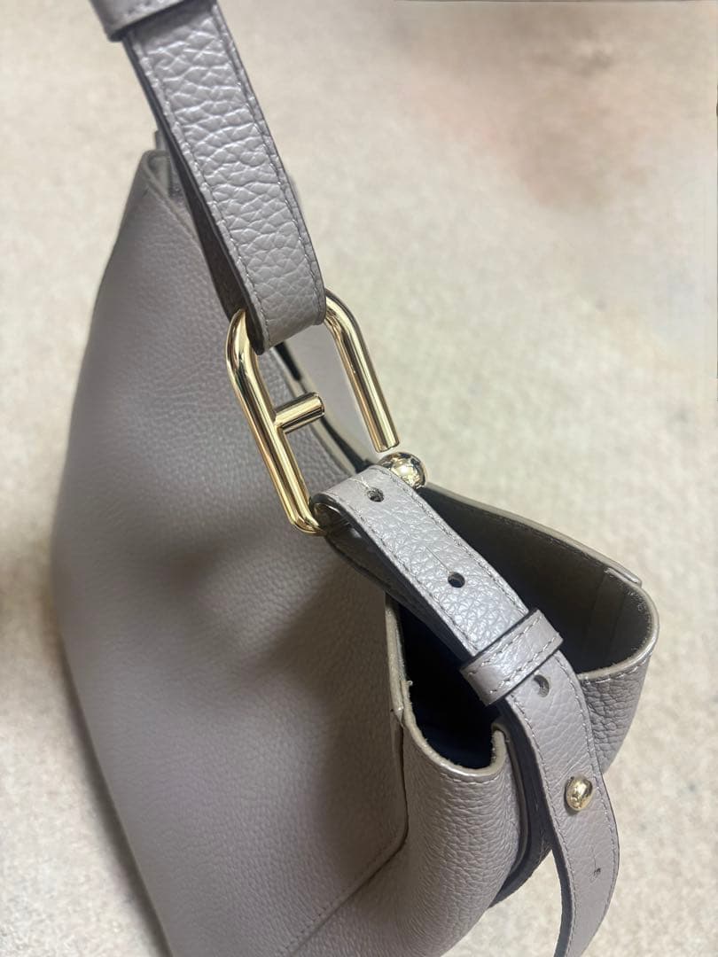 FURLA Nuvola S Bucket Bag Gray Mint #QY3HLF