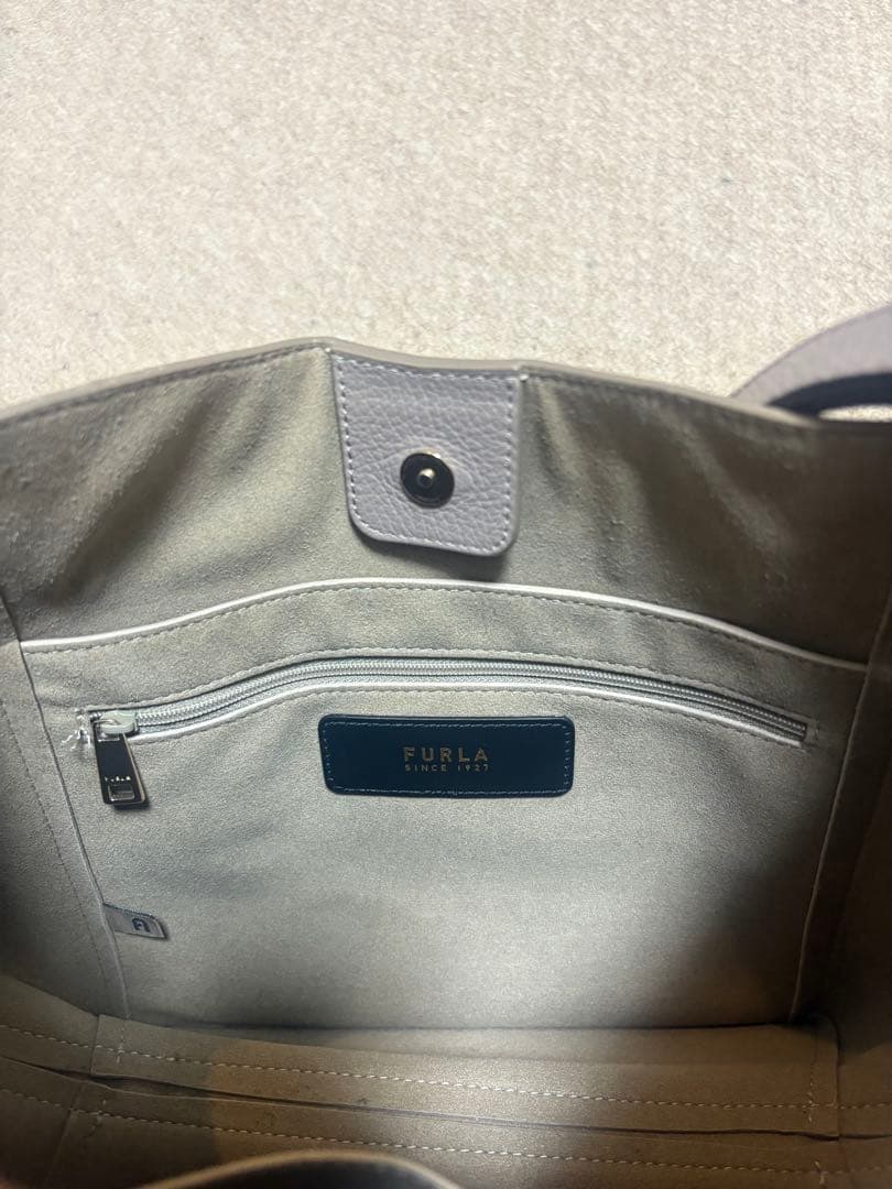FURLA Nuvola S Bucket Bag Gray Mint #QY3HLF