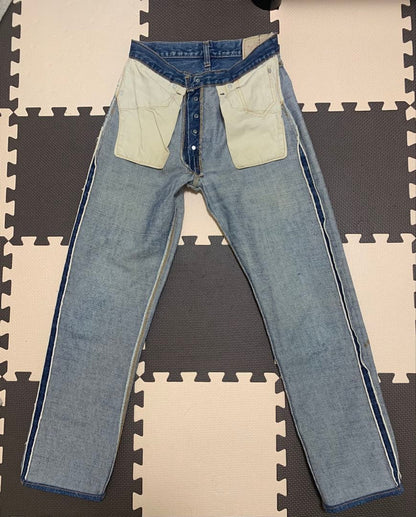 Unrepaired Levi's 501 Big E BIGE Vintage W73cm #PCGYT9
