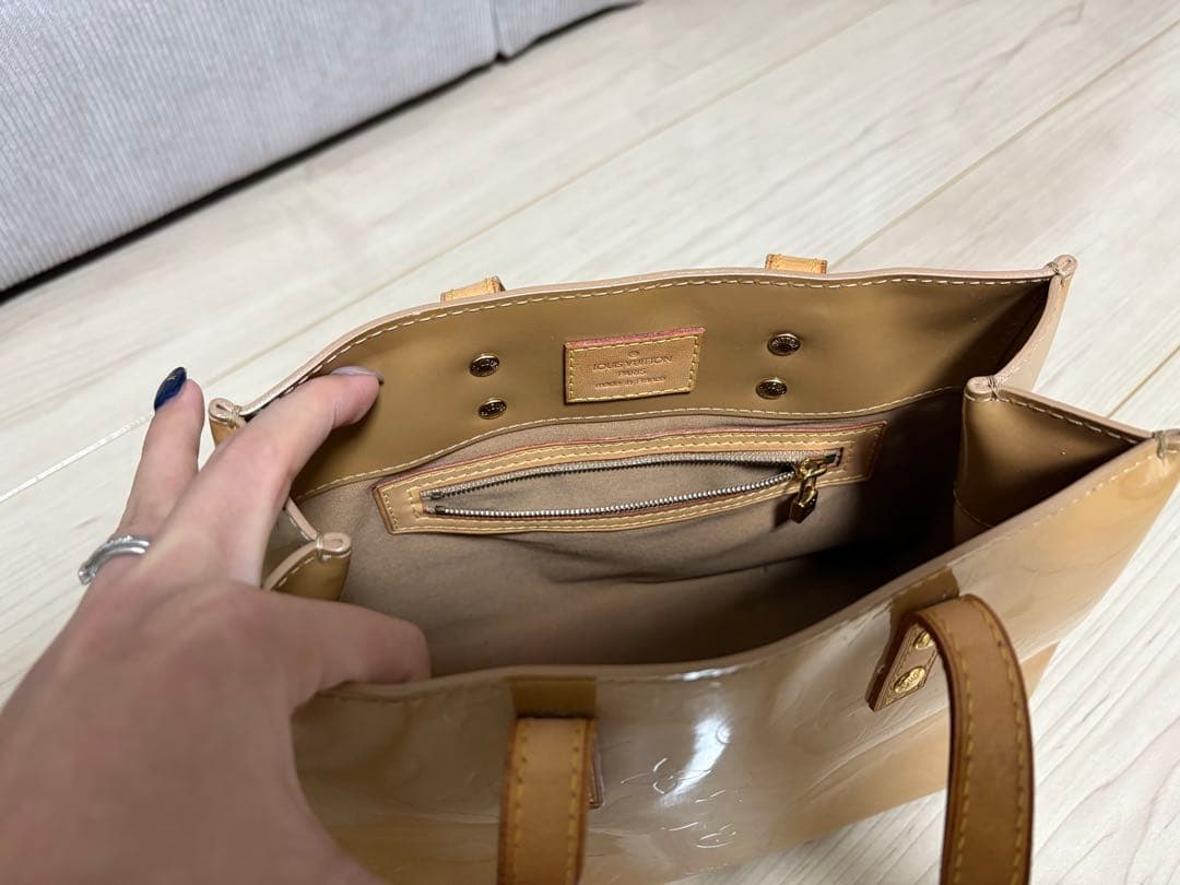 LOUIS VUITTON Vernis Leather Handbag Vintage #QY1B7T