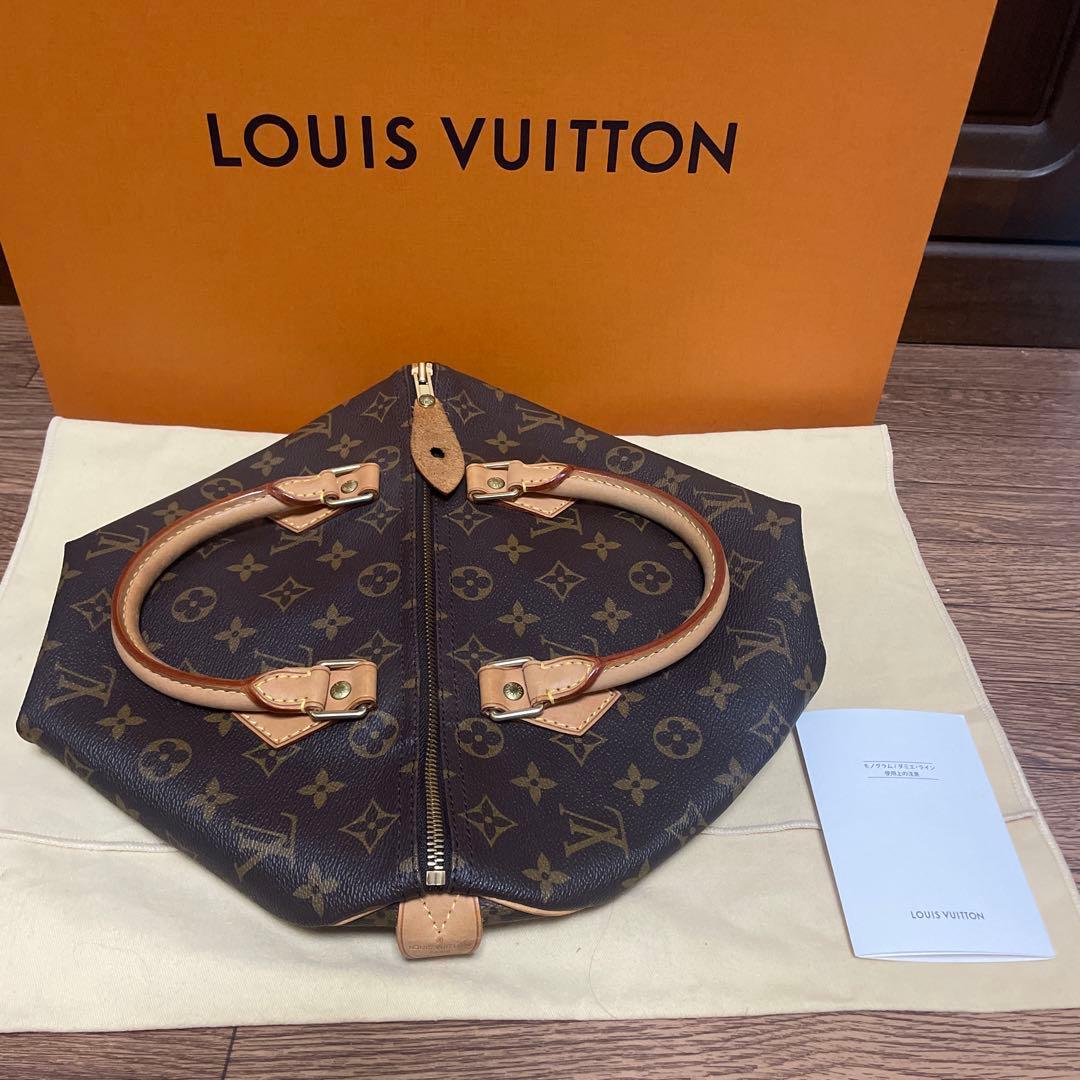 LOUIS VUITTON Speedy 30 Brown Monogram Canvas Handbag #QY8DXL