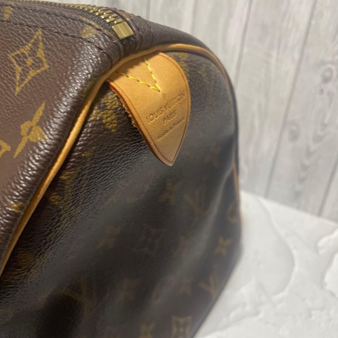 LOUIS VUITTON Speedy 30 Brown Monogram Canvas Handbag #QY8DXL