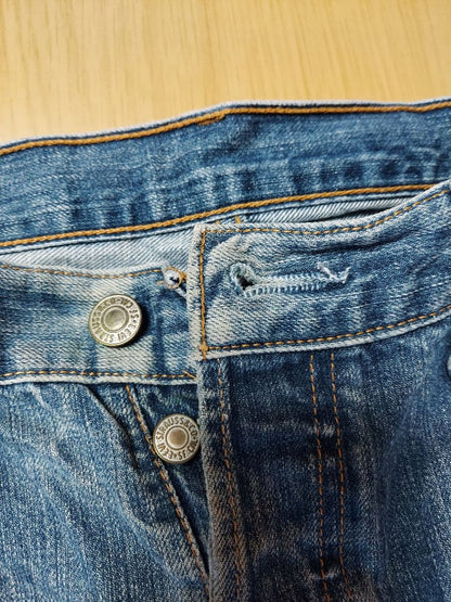 Levi's 501 denim vintage distressed denim used clothing #QYDC2P