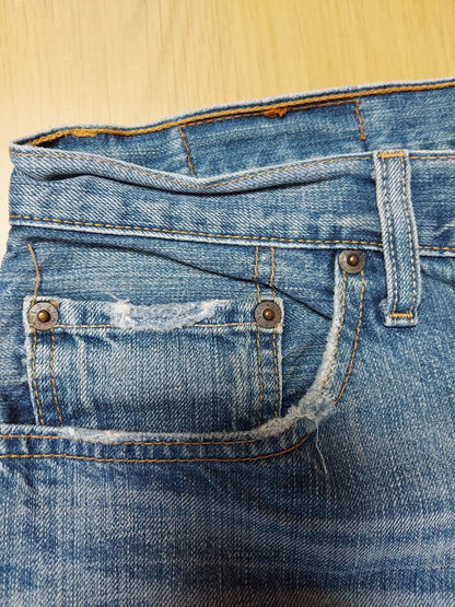 Levi's 501 denim vintage distressed denim used clothing #QYDC2P