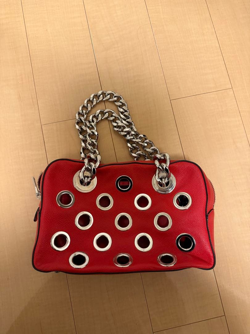 PRADA Red Handbag #QY85CS