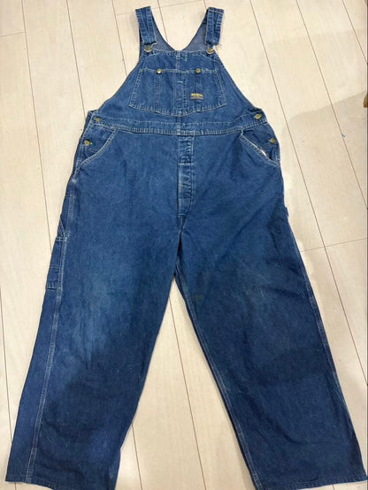 60s Oshkosh Vintage Denim Overalls Made in the USA #QY26ID