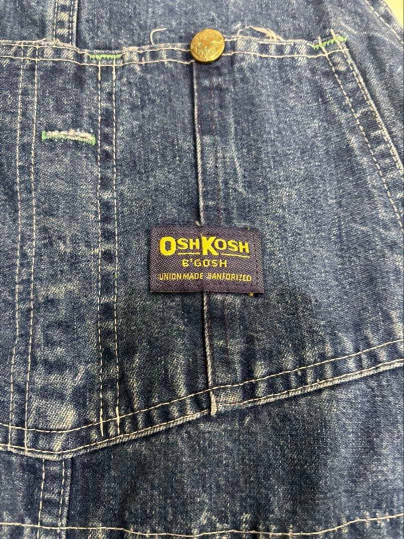 60s Oshkosh Vintage Denim Overalls Made in the USA #QY26ID