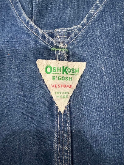 60s Oshkosh Vintage Denim Overalls Made in the USA #QY26ID