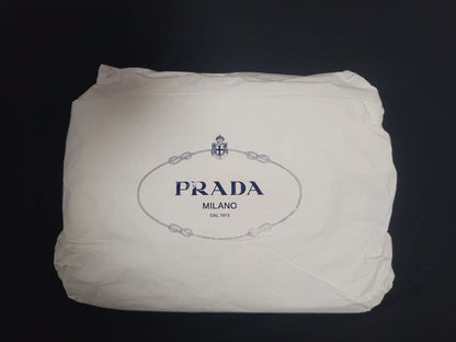 PRADA Hoodie Parka with Raised Letters, White, Prada #QYDXQ5