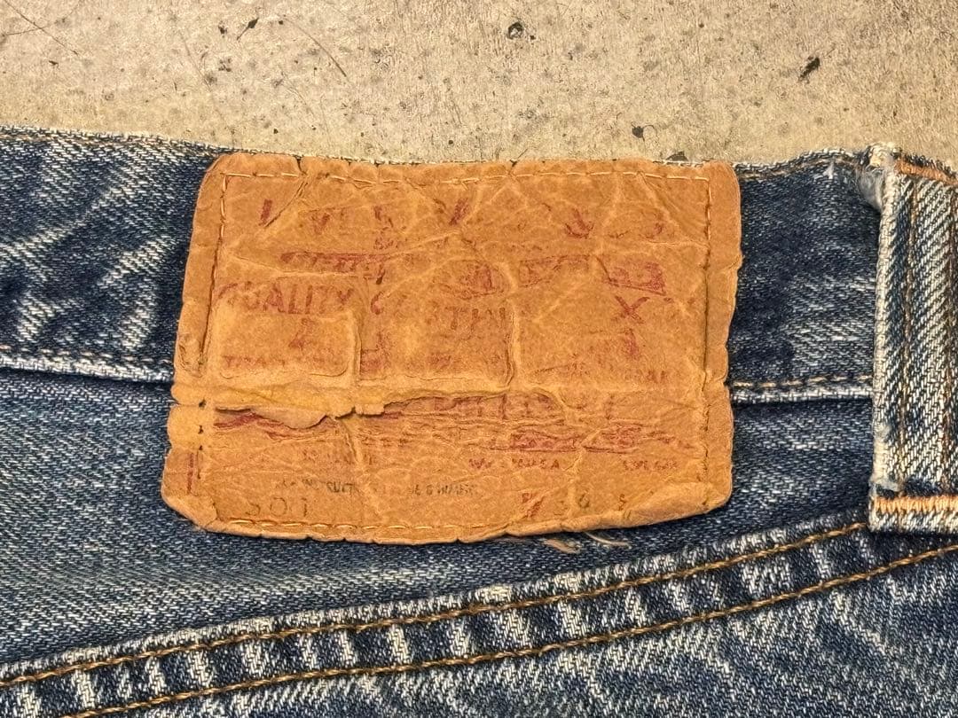 Levi's 501 Big E, late model, 1973, made in the USA, W31L28 #QY8M7J