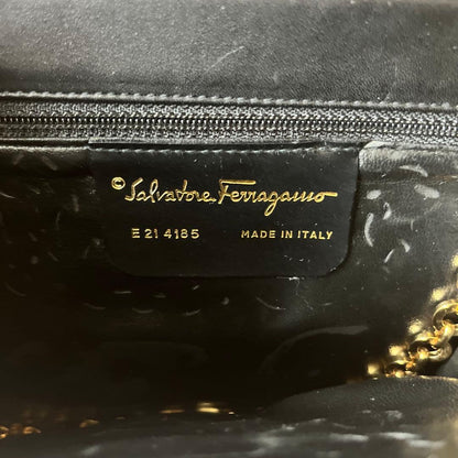 Salvatore Ferragamo Black Leather Handbag Mint #QY6FXM