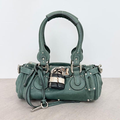 Chloe Paddington Small Handbag, Blue-Green #QYHDQN