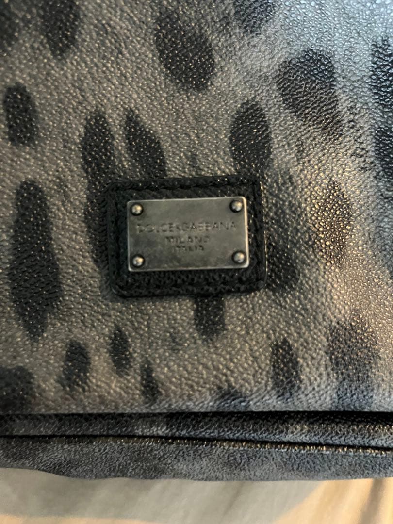 DOLCE & GABBANA Leopard All-Leather Backpack Black #QYC8HZ