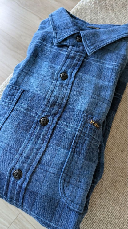 Ralph Lauren Classic Fit Plaid Double-Faced Shirt #QYAXXG