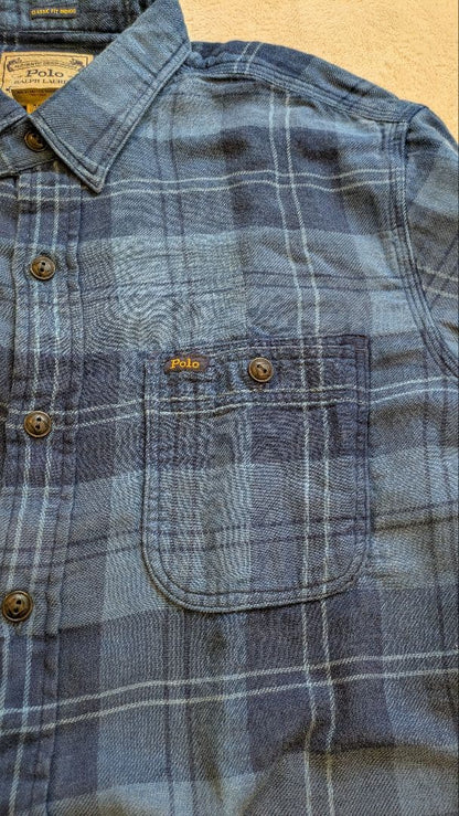Ralph Lauren Classic Fit Plaid Double-Faced Shirt #QYAXXG