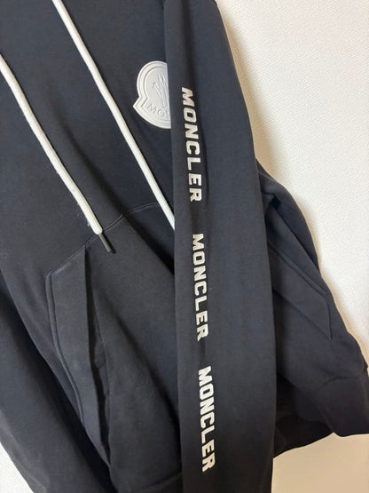 MONCLER Sleeve Logo Hoodie Black XL #QYAAO3