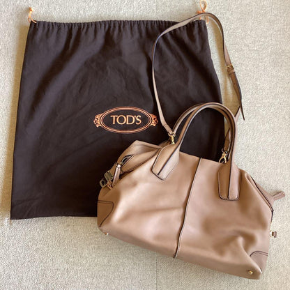 TOD'S Beige Leather Handbag Mint #QY1ZPF