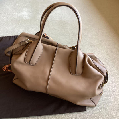 TOD'S Beige Leather Handbag Mint #QY1ZPF