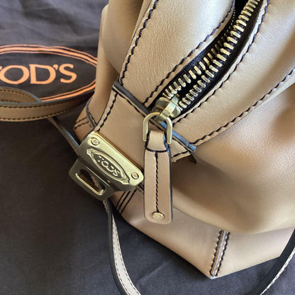 TOD'S Beige Leather Handbag Mint #QY1ZPF