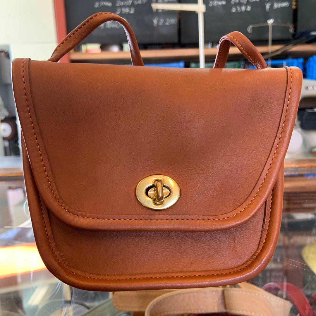 Vintage COACH 9934 Everett Bag British Tan Leather USA Cleaned #QY8DGJ