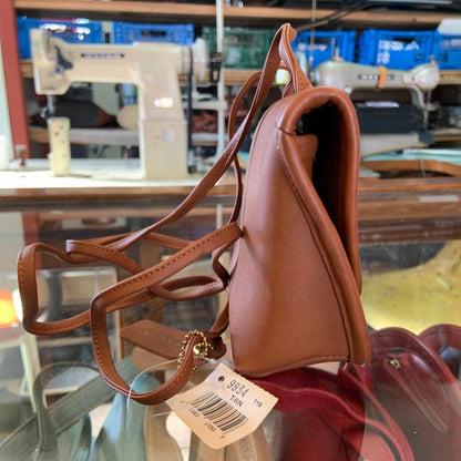 Vintage COACH 9934 Everett Bag British Tan Leather USA Cleaned #QY8DGJ