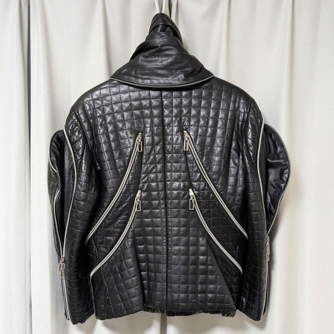 AW91 ISSEY MIYAKE Quilted Leather Jacket #QYAPUJ