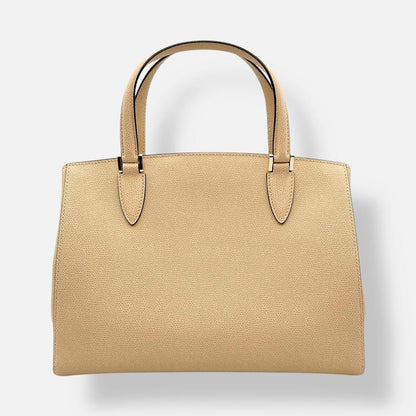 Valextra handbag, medium size, Triennale, beige, brand name. #QYAQ4R