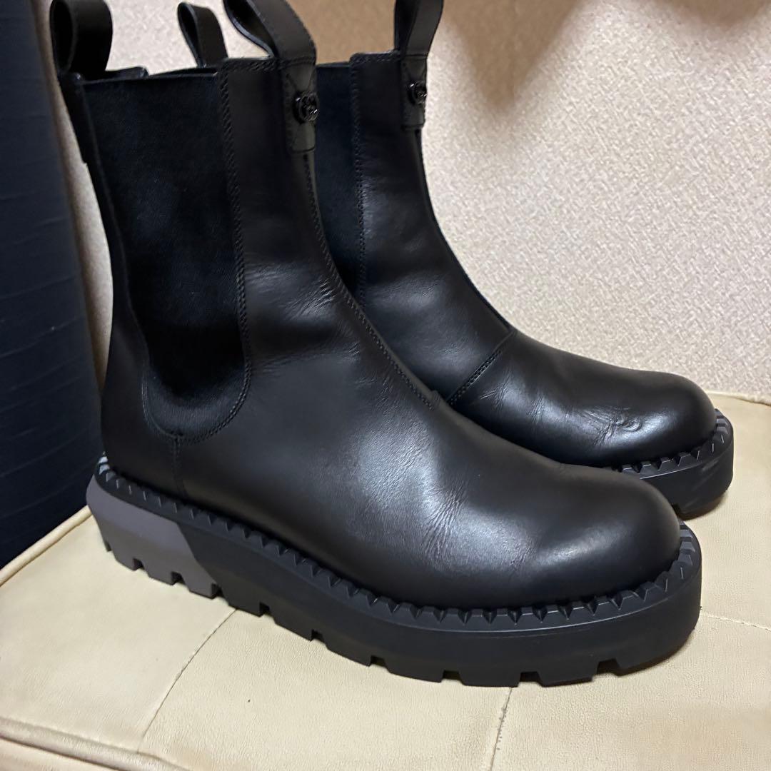 GUCCI Leather Chelsea Boots with Side Gore 762229 #QYFV1X