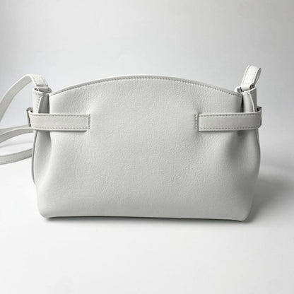 Salvatore Ferragamo Hug Shoulder Clutch Bag Small White W24xH15xD12cm #QYIWI9