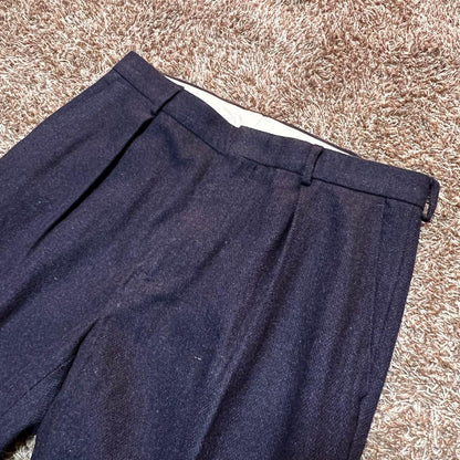 90s Ralph Lauren wool one-pleat slacks, navy, W34, L30 #QY0VJG