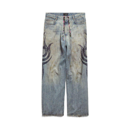 BALENCIAGA Y2K Stretch Baggy Pants, Size S #QY2DN4