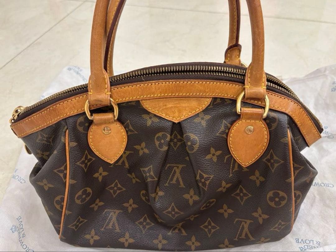 LOUIS VUITTON Monogram Tivoli PM Handbag, Brown, Women's #QYGBR6