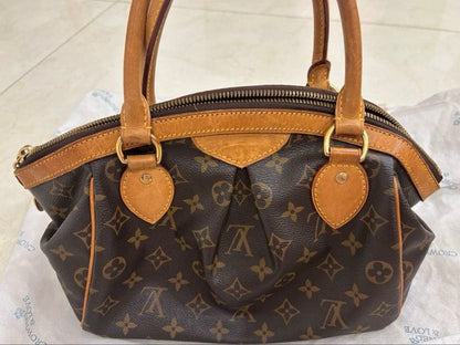 LOUIS VUITTON Monogram Tivoli PM Handbag, Brown, Women's #QYGBR6