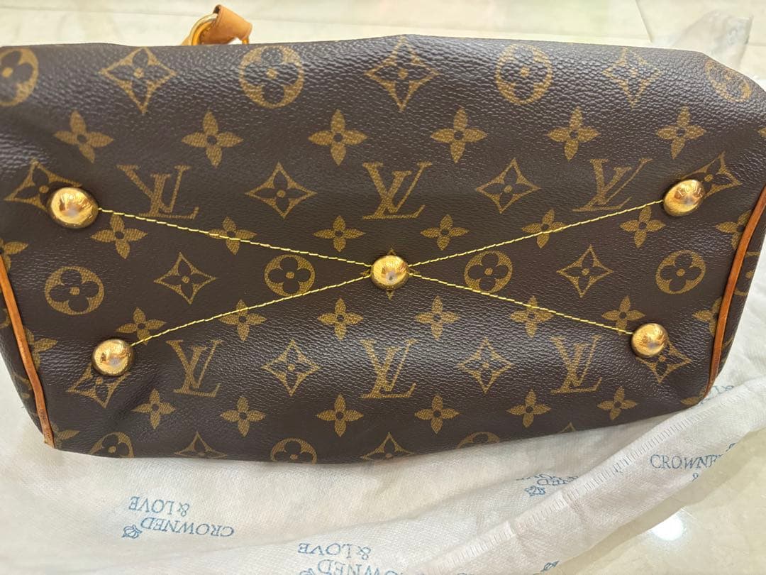 LOUIS VUITTON Monogram Tivoli PM Handbag, Brown, Women's #QYGBR6