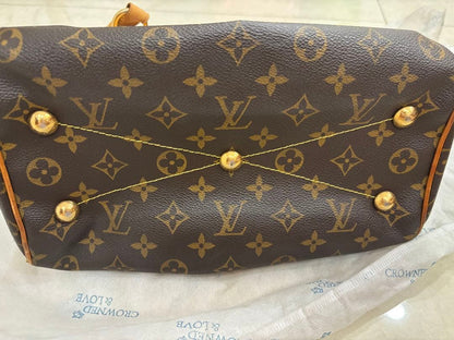LOUIS VUITTON Monogram Tivoli PM Handbag, Brown, Women's #QYGBR6