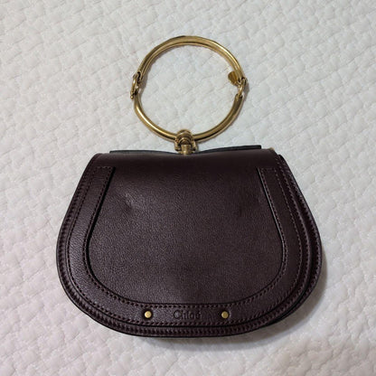 Chlo? Nile dark brown handbag #QYBLQD