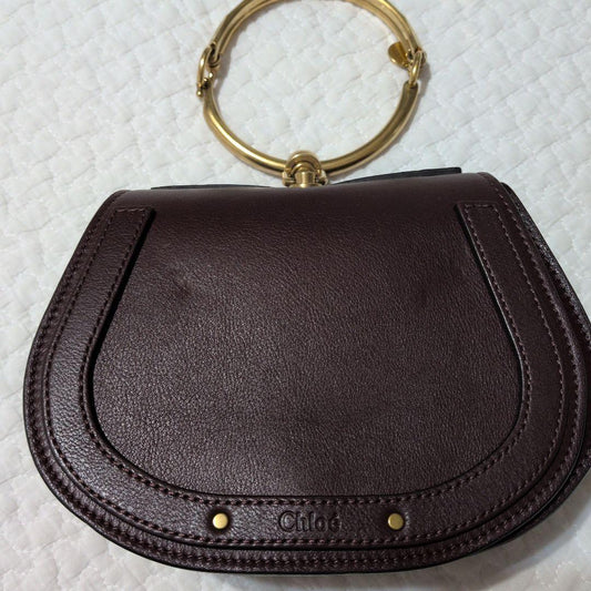 Chlo? Nile dark brown handbag #QYBLQD
