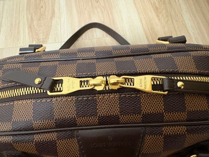 LOUIS VUITTON Alma Gold Damier Canvas Handbag #QY7Z51