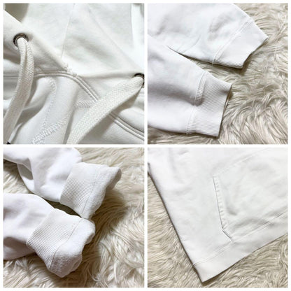 Valentino Front Logo Oversized Hoodie, Size S, Black and White #QY42T3