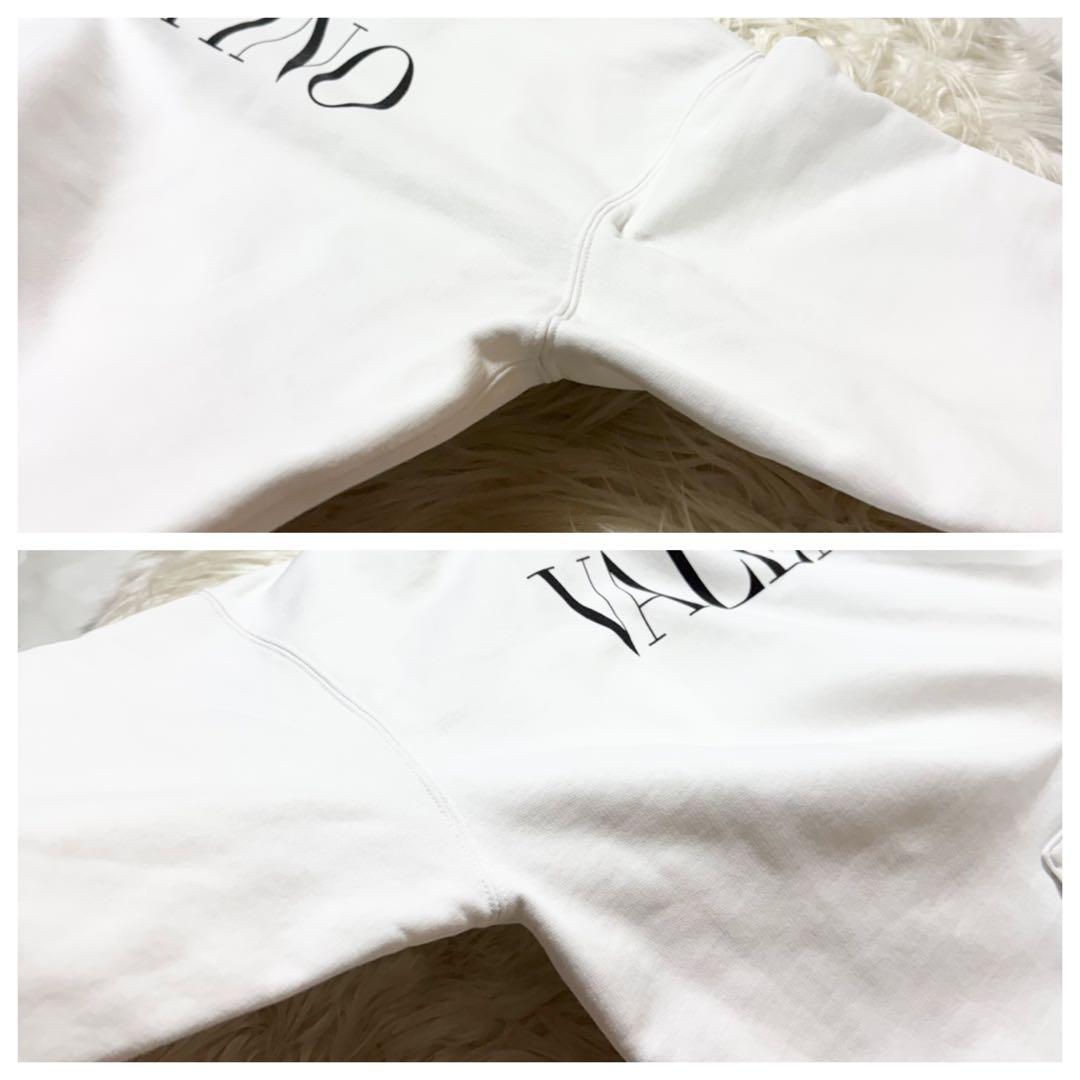 Valentino Front Logo Oversized Hoodie, Size S, Black and White #QY42T3
