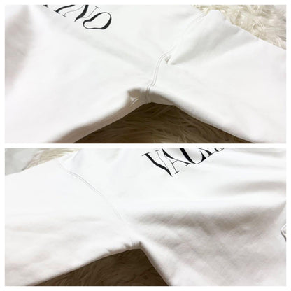 Valentino Front Logo Oversized Hoodie, Size S, Black and White #QY42T3