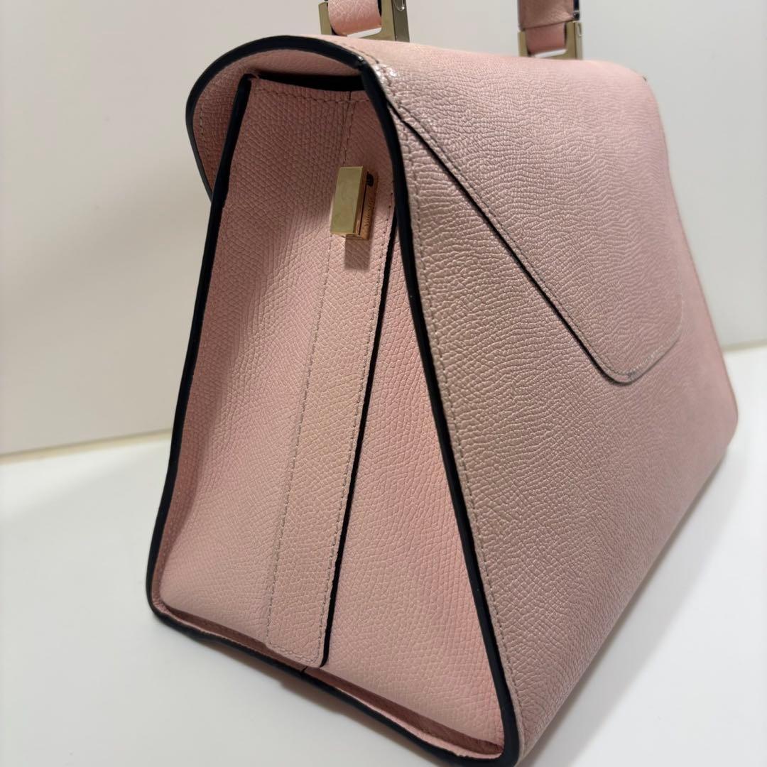 Valextra Iside Medium Pink Leather #QYBTZE