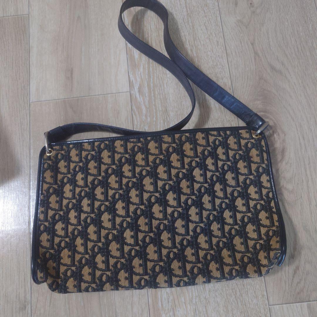 Christian Dior Trotter Oblique Shoulder Bag Canvas Authentic #QY2MWV