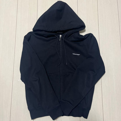 BALENCIAGA Black Zip-Up Hoodie #QY3NDT