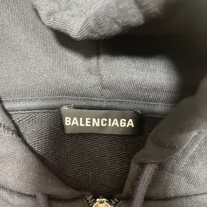 BALENCIAGA Black Zip-Up Hoodie #QY3NDT