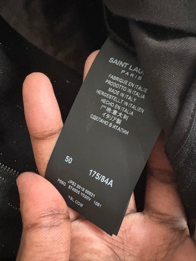 SAINT LAURENT black slacks #PC4IK1