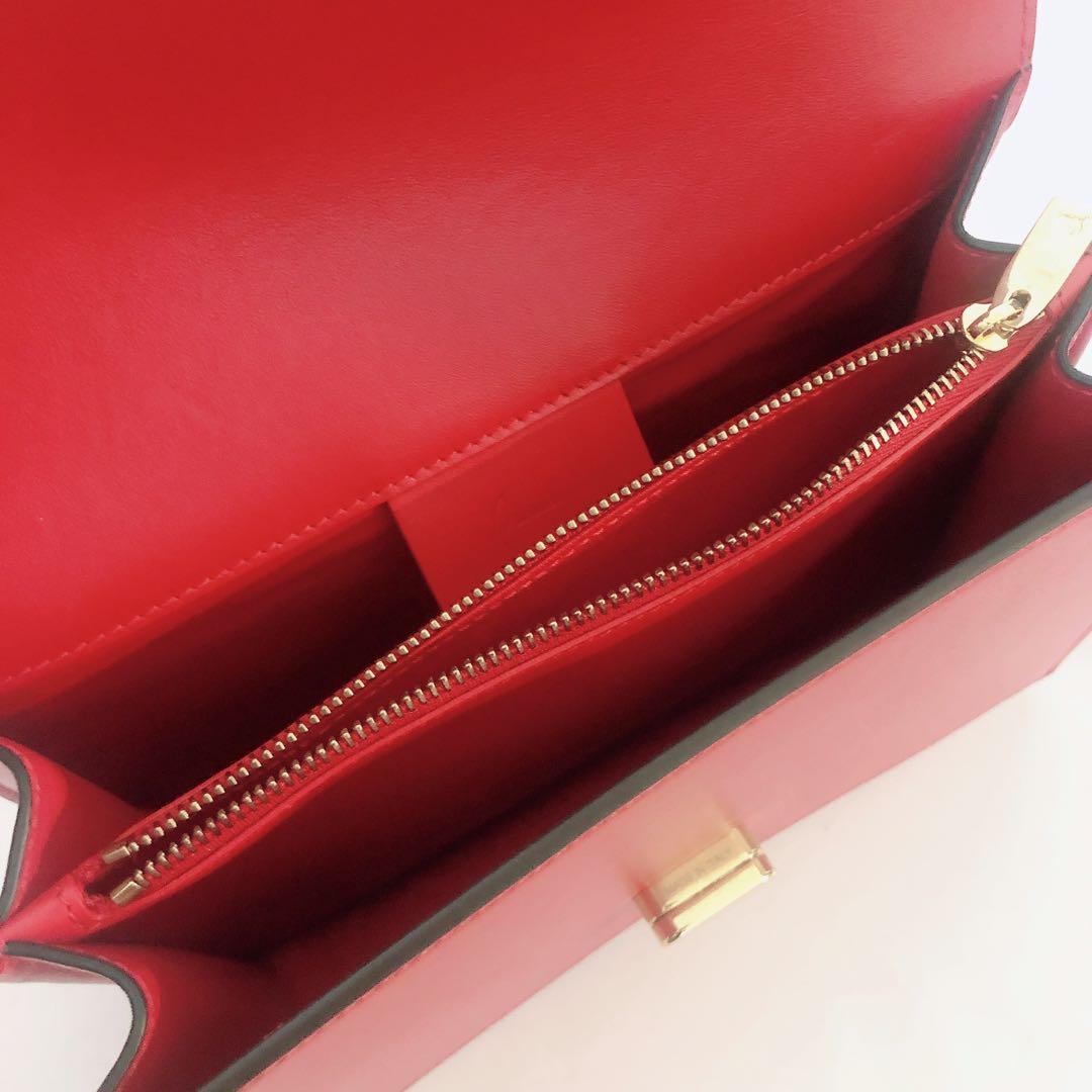 Christian Louboutin Elisa Red Bag Used Mint #QYHKSV