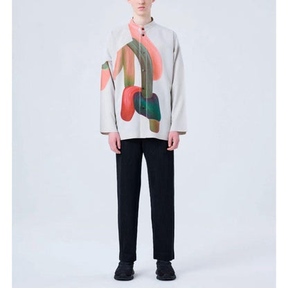 HOMME PLISSE RB DRAWING PRESS SHIRT 4 #QY8KSY