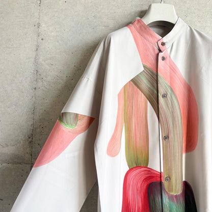 HOMME PLISSE RB DRAWING PRESS SHIRT 4 #QY8KSY