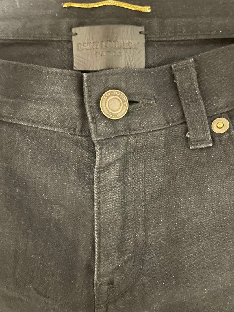 Hedi Robe-era SAINT LAURENT black skinny pants #QY30IX